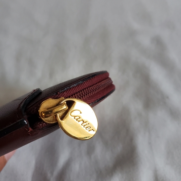 Cartier leather round coin case holder - Picture 6 of 9